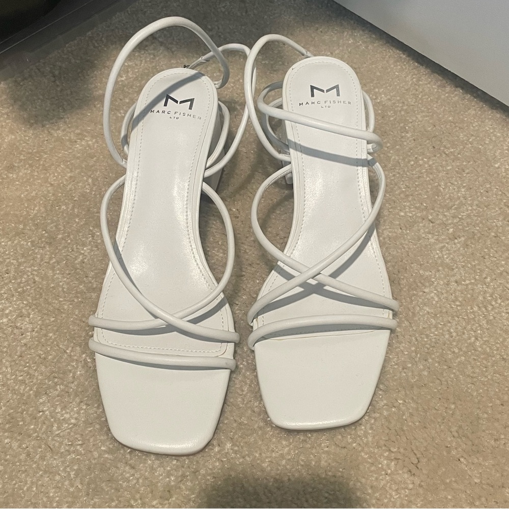 Marc Fisher LTD White Heels